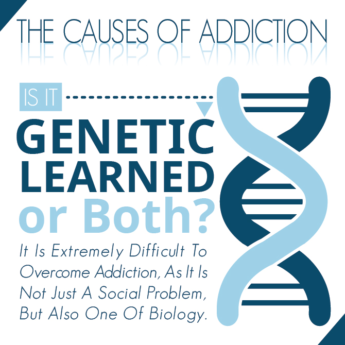 The Causes of Addiction – Genetic, Learned, or Both-01