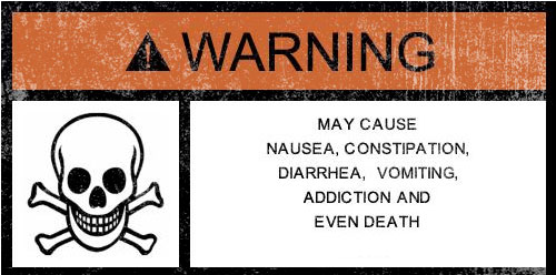 Warning Label For illegal Drugs