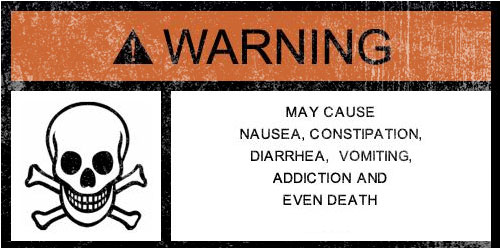 Warning Label For illegal Drugs Warning Label For illegal Drugs